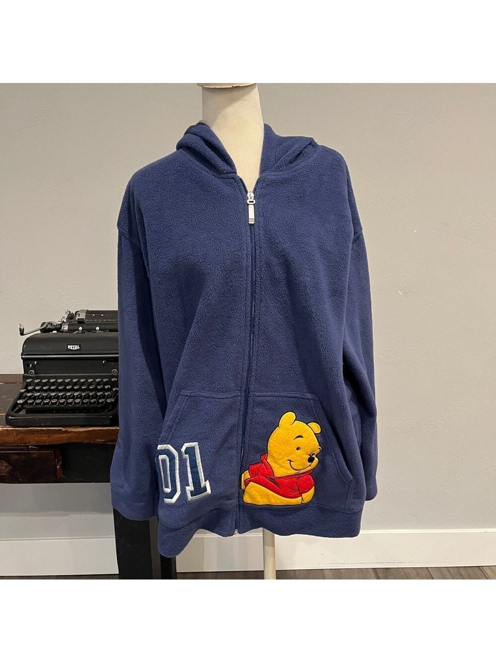 Disney Winnie the Pooh Full-Zip Hooded Jacket - Size XL